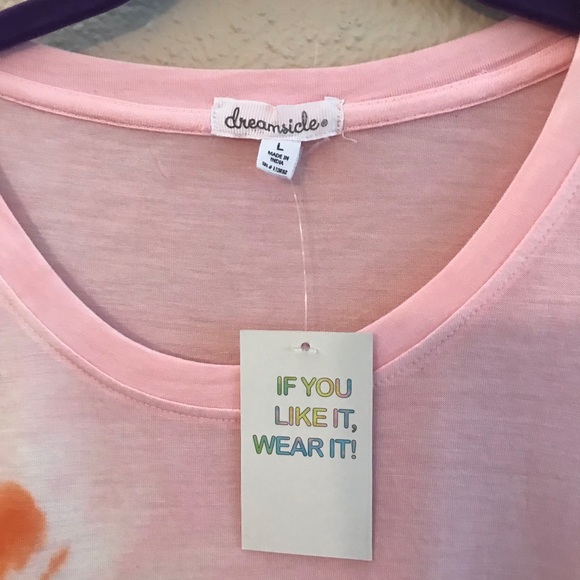 NWT Large Pink & Yellow Long Sleeve Shirt - Picture 8 of 15